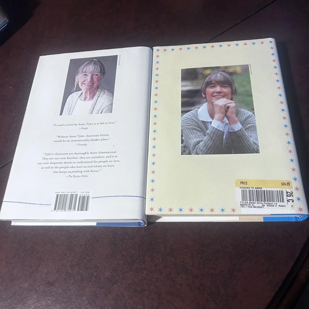 Anne Tyler Book Bundle A Spool of Blue Thread & Digging to America Hardcover